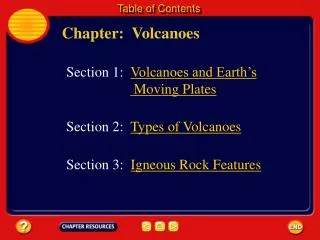 Chapter: Volcanoes