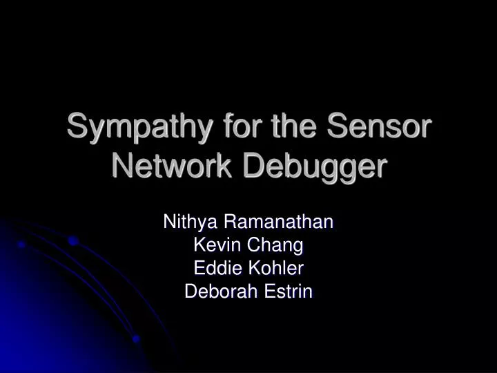 sympathy for the sensor network debugger