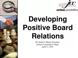 Developing Positive Board Relations