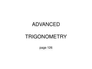advanced trigonometry page 126
