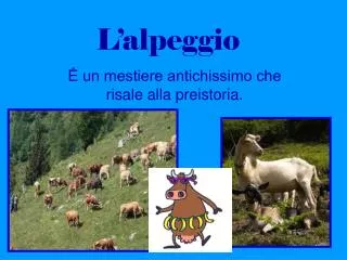 l alpeggio