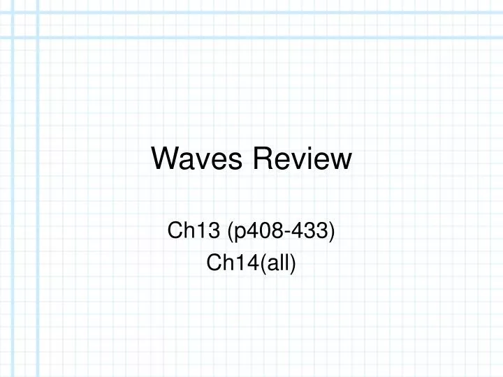 waves review