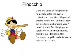 PPT - PINOCCHIO PowerPoint Presentation, Free Download - ID:4960894