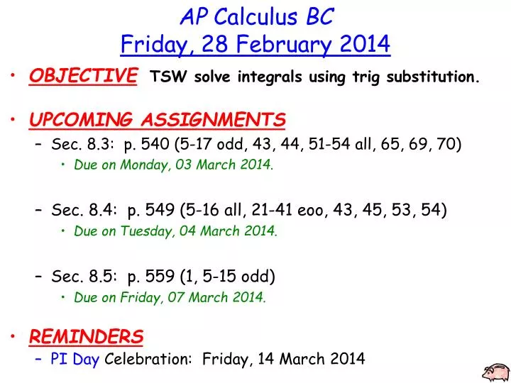 ap calculus bc friday 28 february 2014