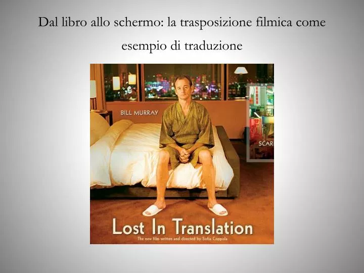 dal libro allo schermo la trasposizione filmica come esempio di traduzione