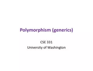 Polymorphism (generics)