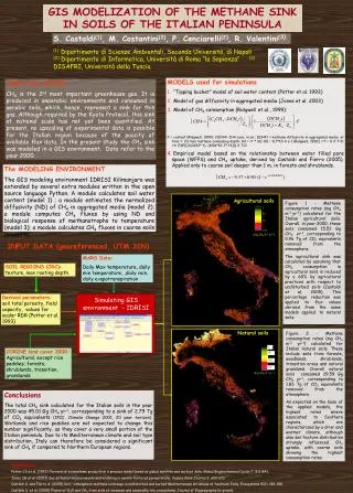 GIS MODELIZATION OF THE METHANE SINK IN SOILS OF THE ITALIAN PENINSULA