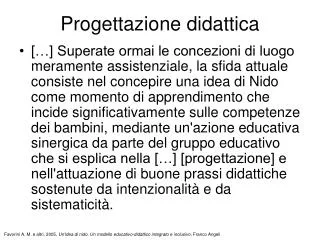 progettazione didattica