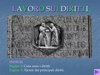 l a v o r o s u i d i r i t t i