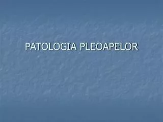 patologia pleoapelor