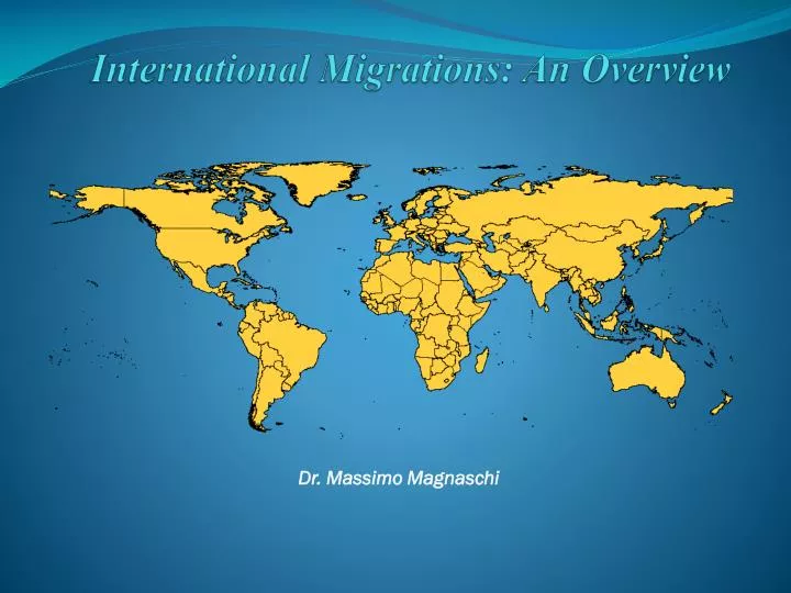 international migrations an overview