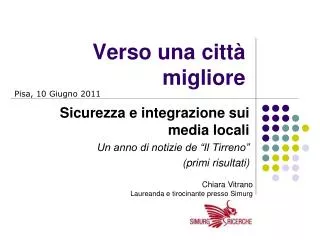 verso una citt migliore