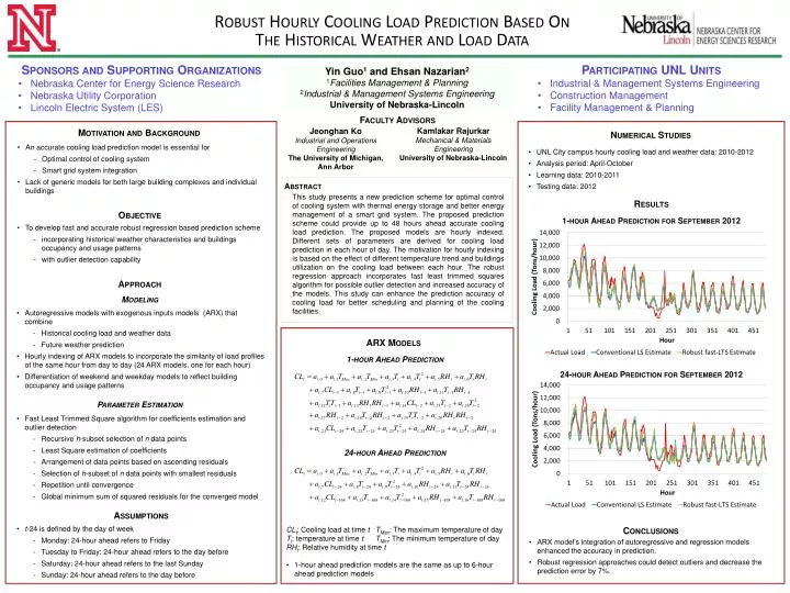 robust hourly cooling load prediction based on the historical weather and load data