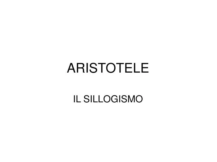 aristotele