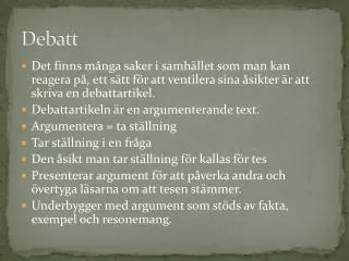 debatt
