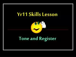Yr11 Skills Lesson