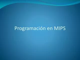 programaci n en mips