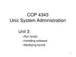 Comprehensive Guide to Linux System Administration: Run Levels, Kernel Modification, and Service Management - slide 1