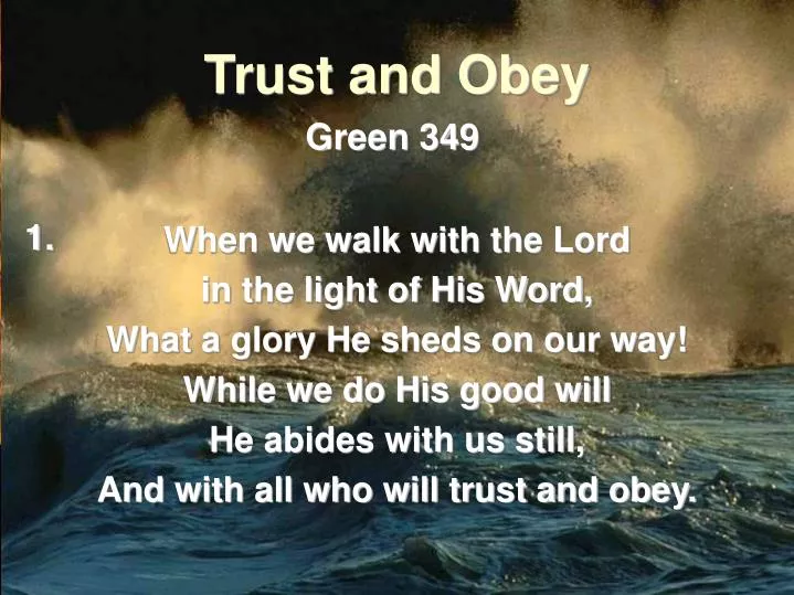 trust and obey