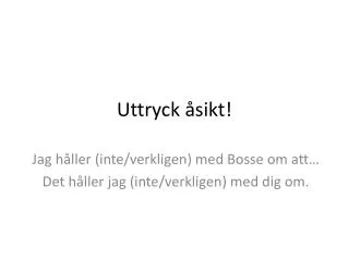 uttryck sikt