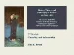 Exploring Causality: Philosophical Perspectives on Causal Chains - slide 1