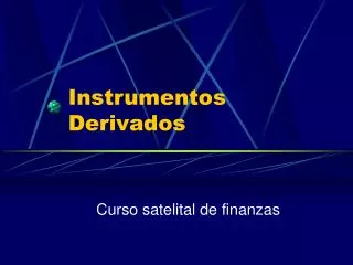 instrumentos derivados