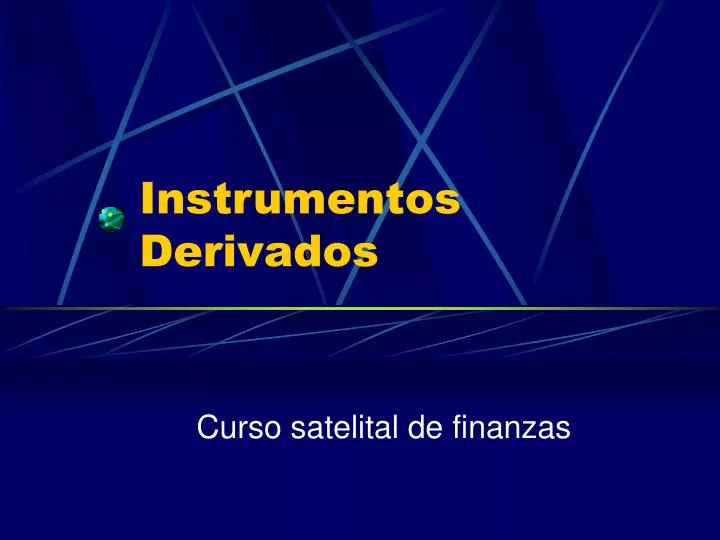 instrumentos derivados