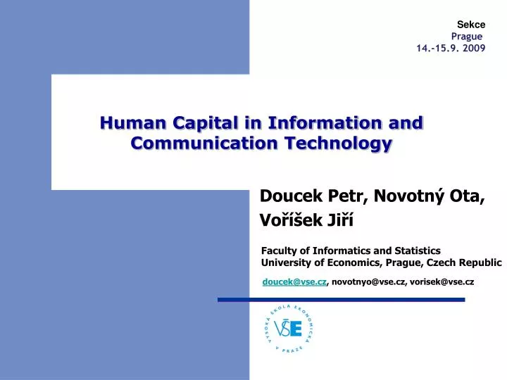 human capital in information and communication technology