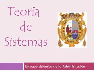 teor a de sistemas