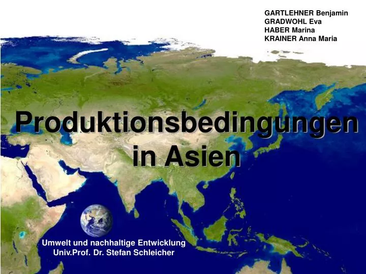 produktionsbedingungen in asien