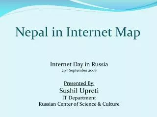 Nepal in Internet Map