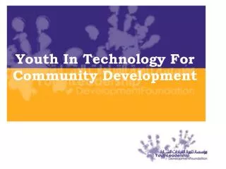 Youth In Technology For Community Development