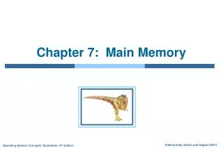 Chapter 7: Main Memory