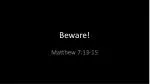 Beware! - slide 1