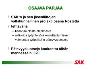 osaava p rj