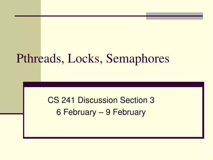 pthreads locks semaphores