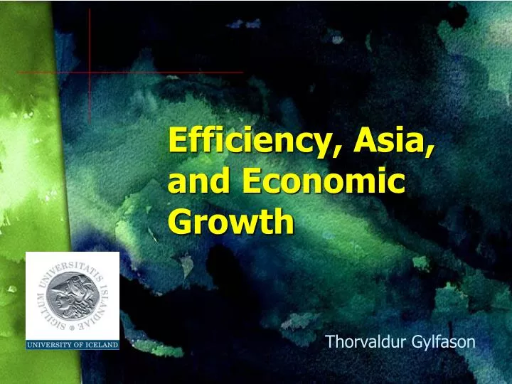 efficiency asia and economic growth