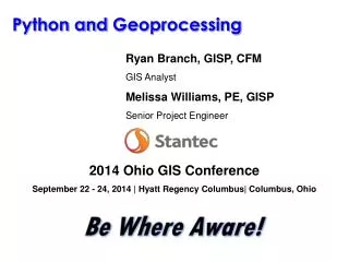 Python and Geoprocessing
