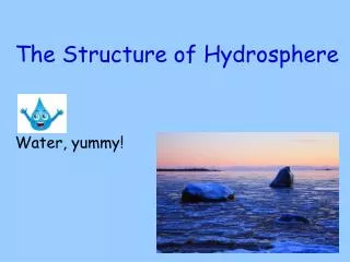 the structure of hydrosphere