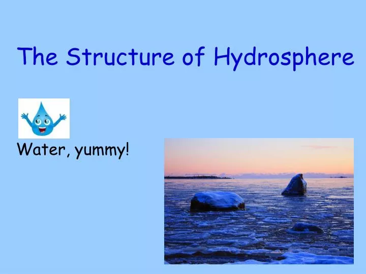 the structure of hydrosphere