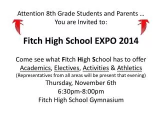 HS Expo 2014 invite