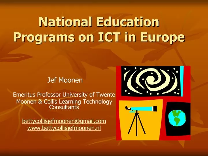national education programs on ict in europe