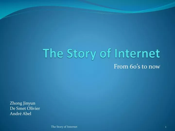 the story of internet