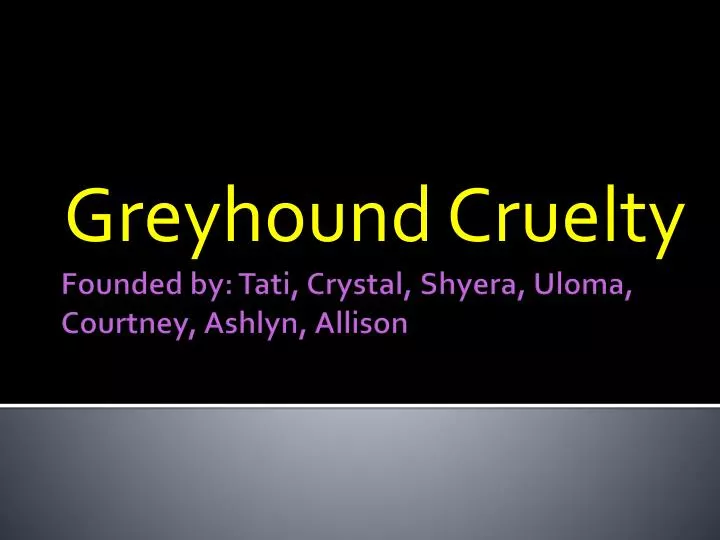 greyhound cruelty