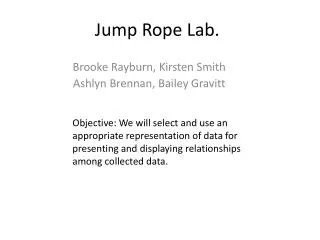Jump Rope Lab.