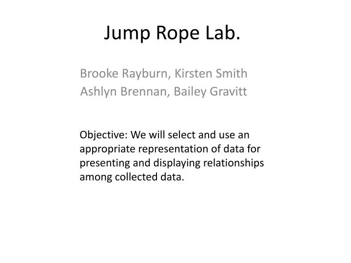 jump rope lab