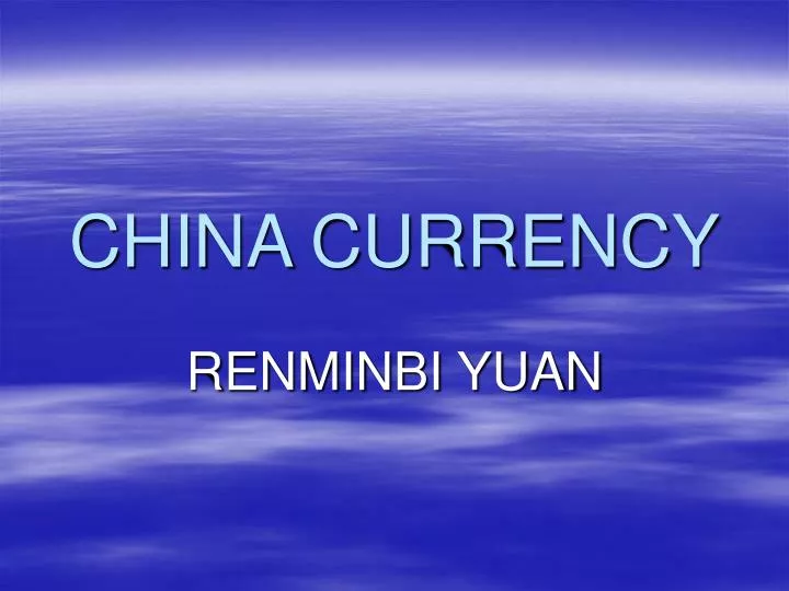 china currency