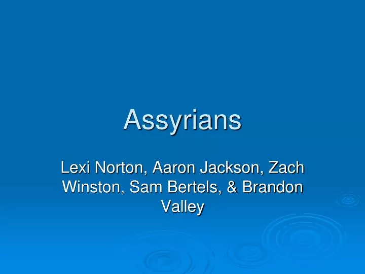 assyrians