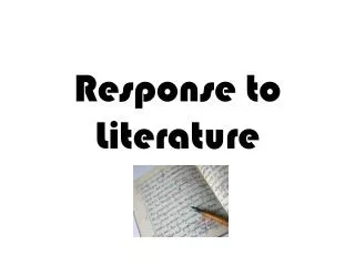 Response to Literature