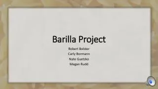 Barilla Project